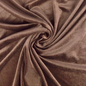 TAUPE VELOUR MED STRETCH – MJUK STICKAD KVALITET