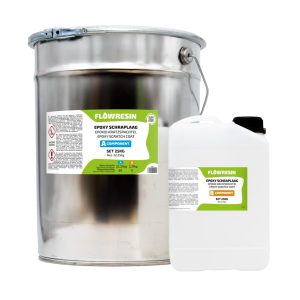 FLOW RESIN Skrapbeläggning av epoxi