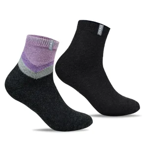 Minfot Strumpor Antihalk Ull Cosy Viola 2-pack