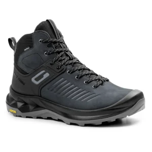Minfot Granit Mid Kängor Unisex Vattenavvisande TEX Nubuck Svart