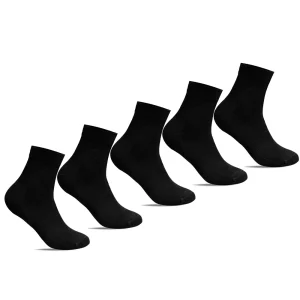 Minfot Strumpor Quarter Merinoull Svart 5-pack