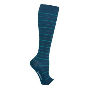 Supcare Stödstrumpor Öppen Tå Bambu Blue Stripe