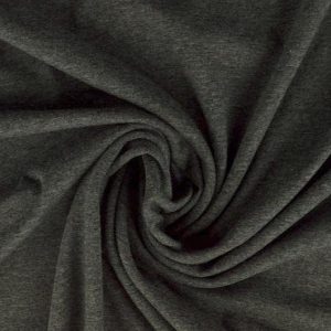 ANTRACIT MELANGE BOMULLSJERSEY – NATURLIG, ANDNINGSBAR & STRETCHIG