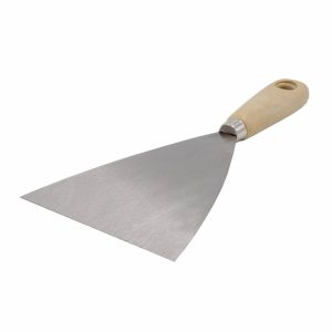 Spackelkniv i rostfritt stål med trähandtag