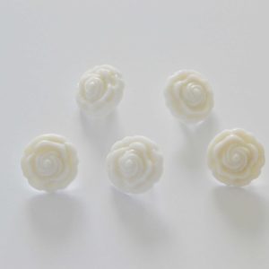 ÖGONKNAPPAR ROSA VITA 20 MM