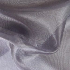 GRÅ ORGANZA – TRANSPARENT & GLÄNSANDE