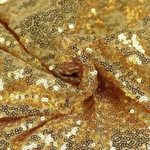 GULD PALJETTYG – SMÅ 3–4 MM PALJETTER & ENVÄGSSTRETCH