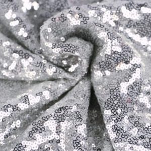 SILVER PALJETTYG – SMÅ 3–4 MM PALJETTER & ENVÄGSSTRETCH