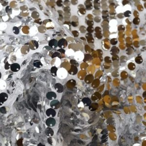 SILVER PALJETTYG – STORA 8 MM PALJETTER & ENVÄGSSTRETCH