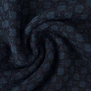 NAVY ULL/POLYESTER MED TEXTURMÖNSTER