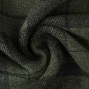 TARTAN ULL/POLYESTER I GRÖN OCH SVART