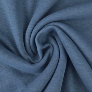 STÅLBLÅ BORSTAD SWEATSHIRT – ALPINE FLEECE MED MJUK INSIDA & STRETCH