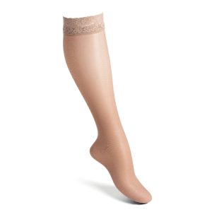 Funq Wear Stödstrumpor 70DEN Spets Nude