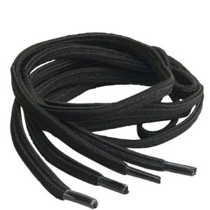 Springyard Skosnören Flat Elastic Black