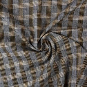 GRÅ SVART OCH GUL SKOTSKRUTIG FLANNEL