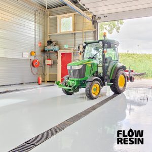 FLOW RESIN-beläggningspaket för golv i industriella lagerlokaler